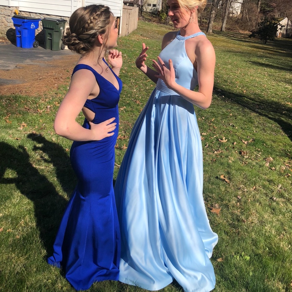 NOT FOR SALE!! Once-worn long prom dress!!